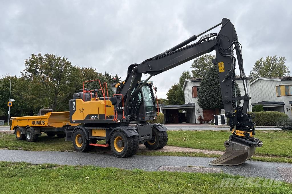 Volvo EW160 E, Makin 3D, Endast 3084H, Humus 8T Ratasekskavaatorid
