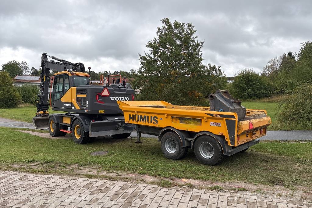 Volvo EW160 E, Makin 3D, Endast 3084H, Humus 8T Ratasekskavaatorid