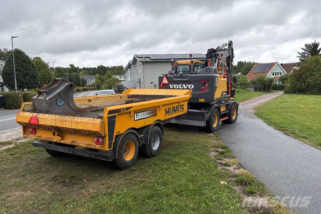 Volvo EW160 E, Makin 3D, Endast 3084H, Humus 8T Ratasekskavaatorid