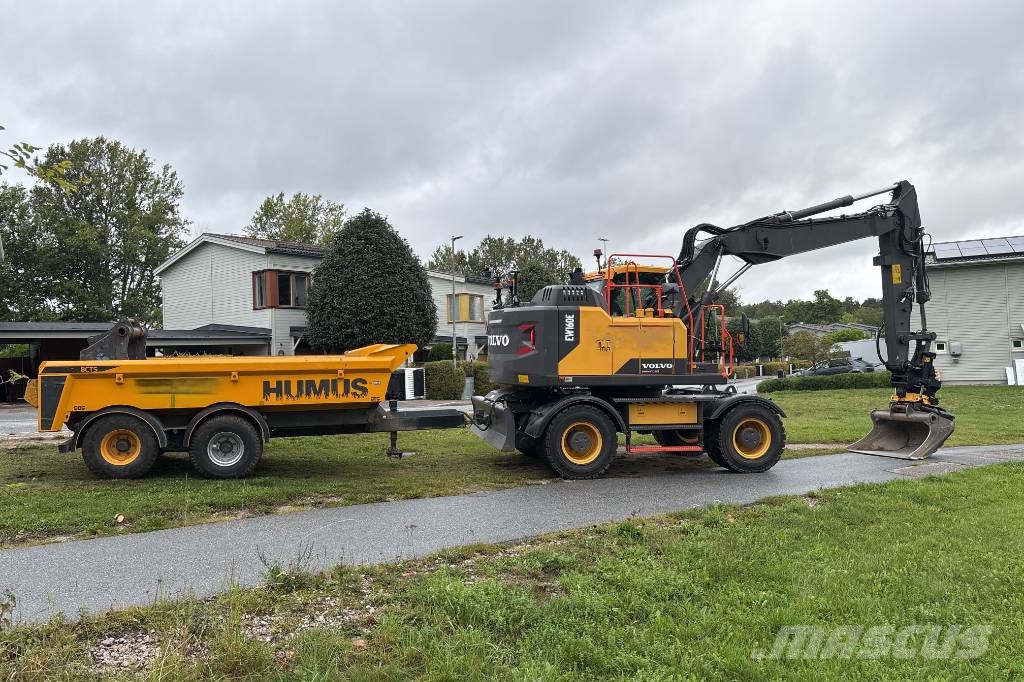 Volvo EW160 E, Makin 3D, Endast 3084H, Humus 8T Ratasekskavaatorid