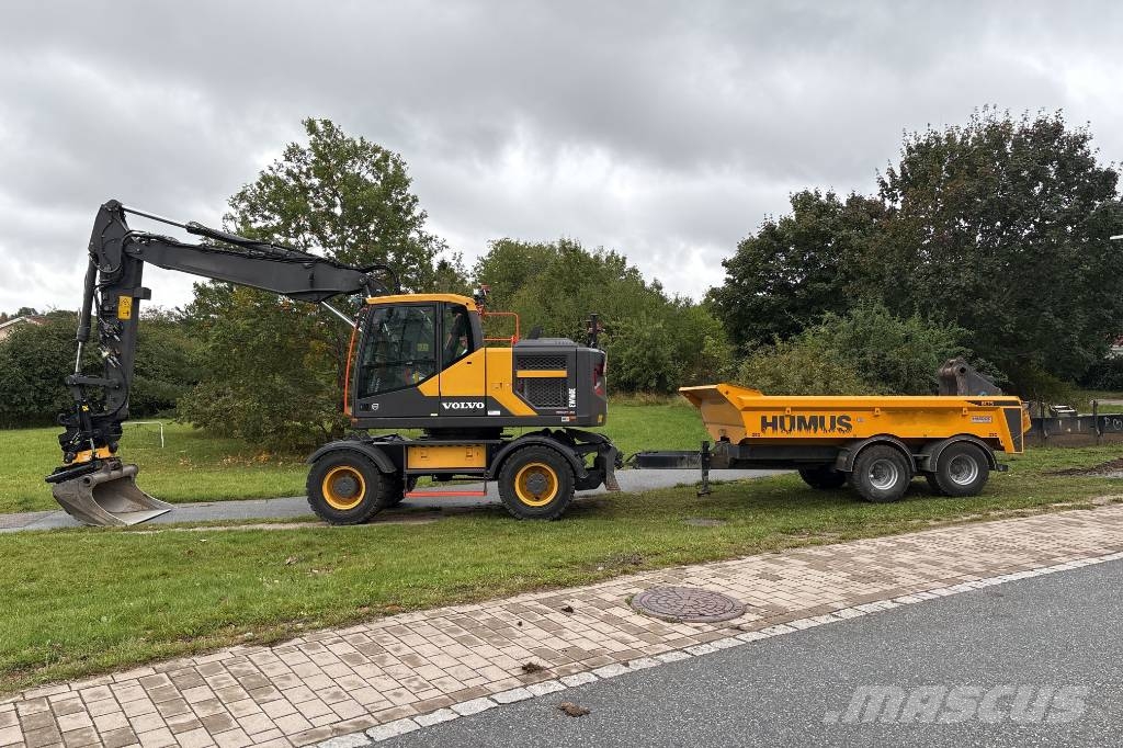 Volvo EW160 E, Makin 3D, Endast 3084H, Humus 8T Ratasekskavaatorid