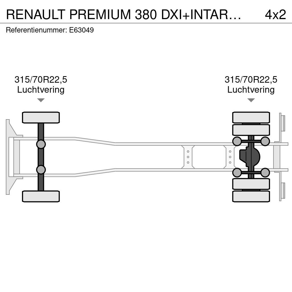 Renault PREMIUM 380 DXI+INTARDER+DHOLLANDIA شاحنات بغطاء جانبي