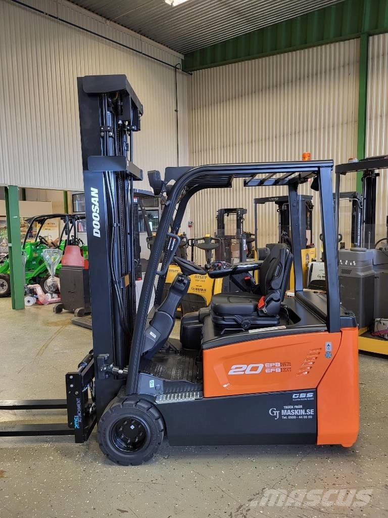 Doosan B20T-7 2000 kg 6000 mm HYRKÖP Ηλεκτρικά περονοφόρα ανυψωτικά κλαρκ