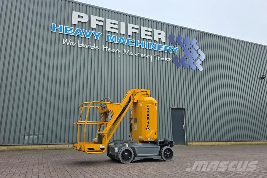 Haulotte STAR 10 Electric, 10m Working Height, 3m Reach, 20 لوادر انزلاقية التوجيه
