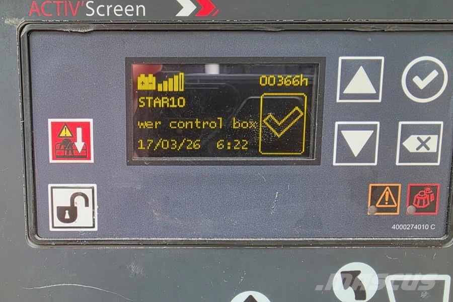 Haulotte STAR 10 Electric, 10m Working Height, 3m Reach, 20 لوادر انزلاقية التوجيه