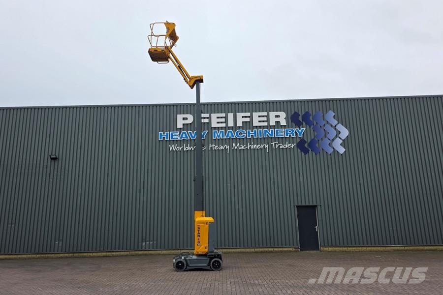 Haulotte STAR 10 Electric, 10m Working Height, 3m Reach, 20 لوادر انزلاقية التوجيه