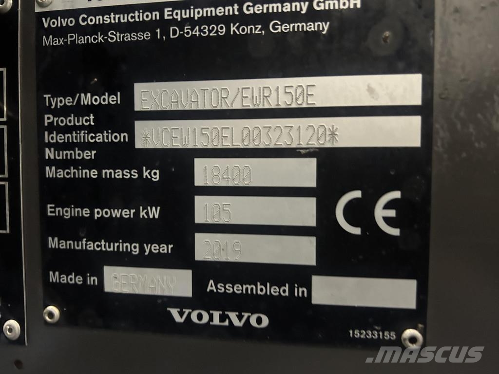 Volvo EWR150E Bageri na kotačima