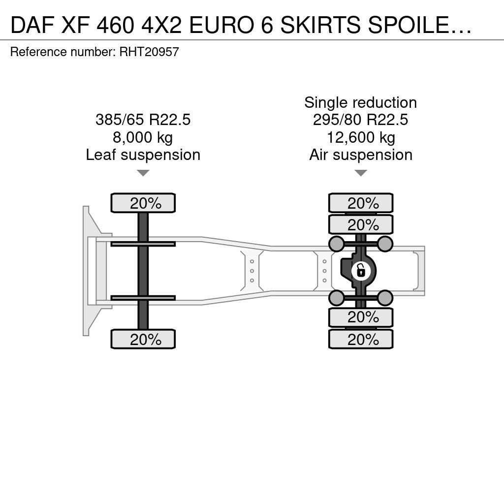 DAF XF 460 4X2 EURO 6 SKIRTS SPOILERS HOLLAND TRUCK 트랙터 유닛