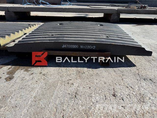 Sandvik QJ341 Jaw Plates (Extec C12 / Sandvik QJ340) Mobile Brecher