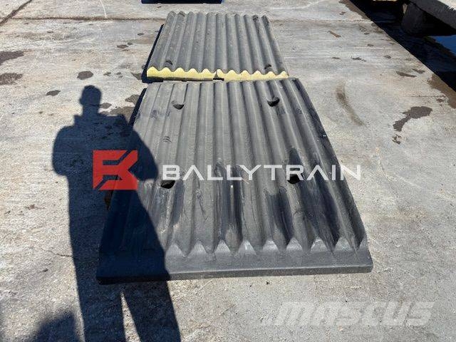 Sandvik QJ341 Jaw Plates (Extec C12 / Sandvik QJ340) Mobile Brecher