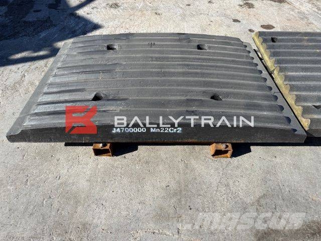 Sandvik QJ341 Jaw Plates (Extec C12 / Sandvik QJ340) Mobile Brecher