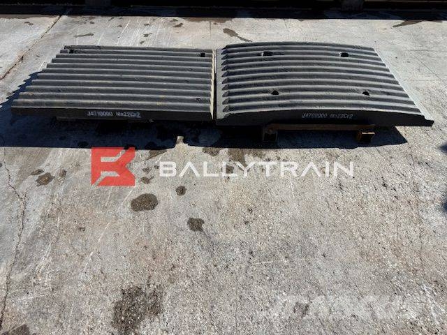 Sandvik QJ341 Jaw Plates (Extec C12 / Sandvik QJ340) Mobile Brecher