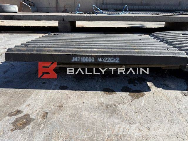Sandvik QJ341 Jaw Plates (Extec C12 / Sandvik QJ340) Mobile Brecher
