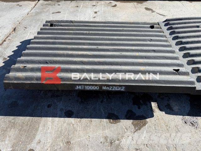 Sandvik QJ341 Jaw Plates (Extec C12 / Sandvik QJ340) Mobile Brecher