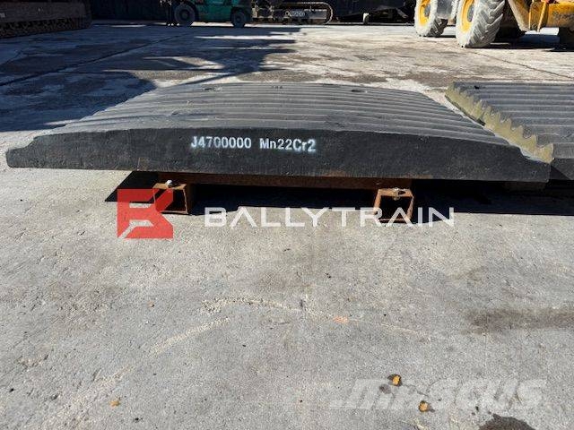Sandvik QJ341 Jaw Plates (Extec C12 / Sandvik QJ340) Mobile Brecher