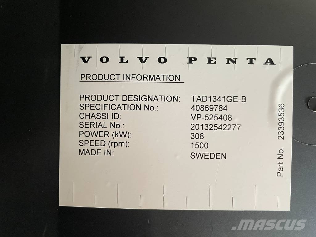 Volvo TAD1341GE - 350 kVA Generator - DPX-18878 Dizel generatori