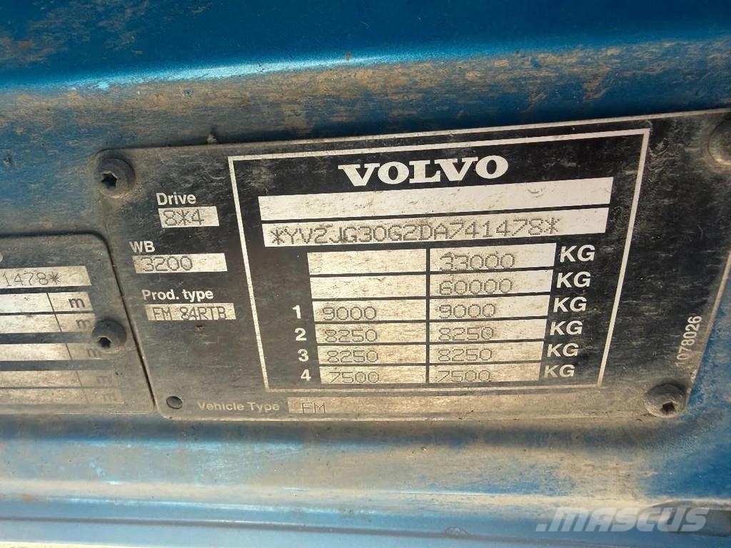 Volvo FM 500 8X4 + HIAB HOOKLIFT Camiones elevadores de gancho
