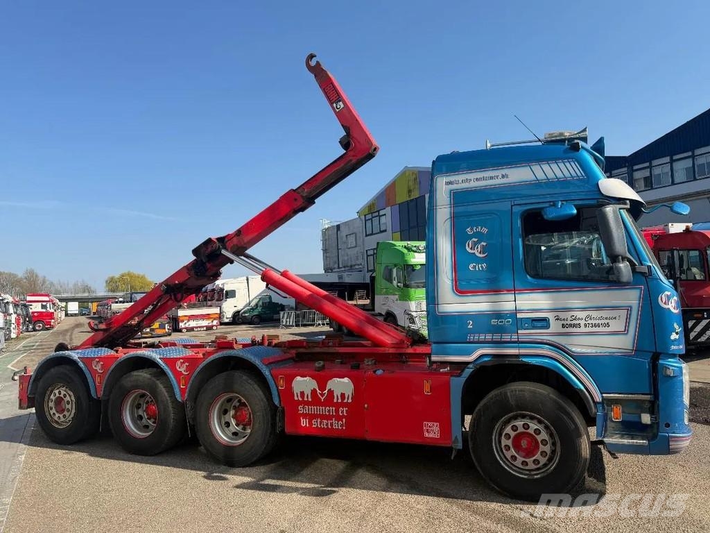 Volvo FM 500 8X4 + HIAB HOOKLIFT Camiones elevadores de gancho