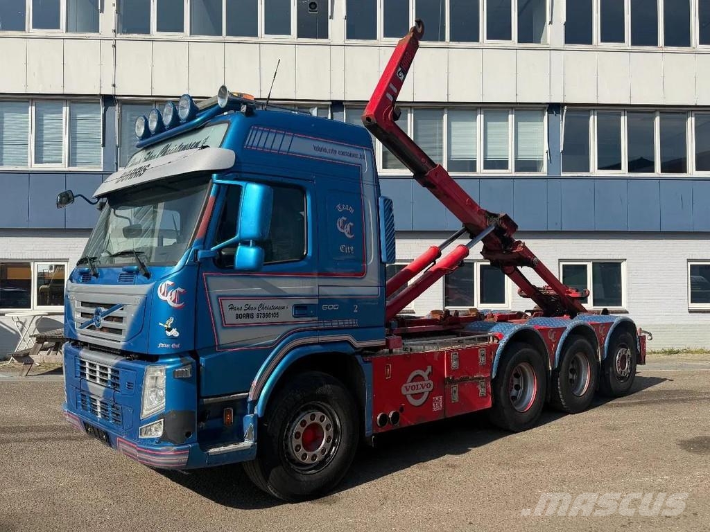 Volvo FM 500 8X4 + HIAB HOOKLIFT Camiones elevadores de gancho
