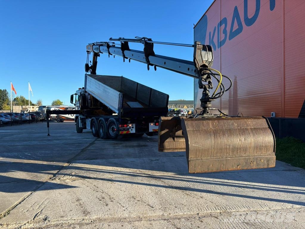 MAN TGS 35.500 8x4*4 EFFER 265/5S / BOX L=5730 mm Camion plateau ridelle avec grue