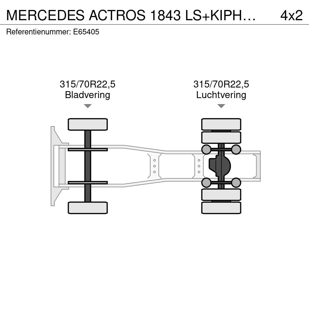 Mercedes-Benz ACTROS 1843 LS+KIPHYDR. Sadulveokid