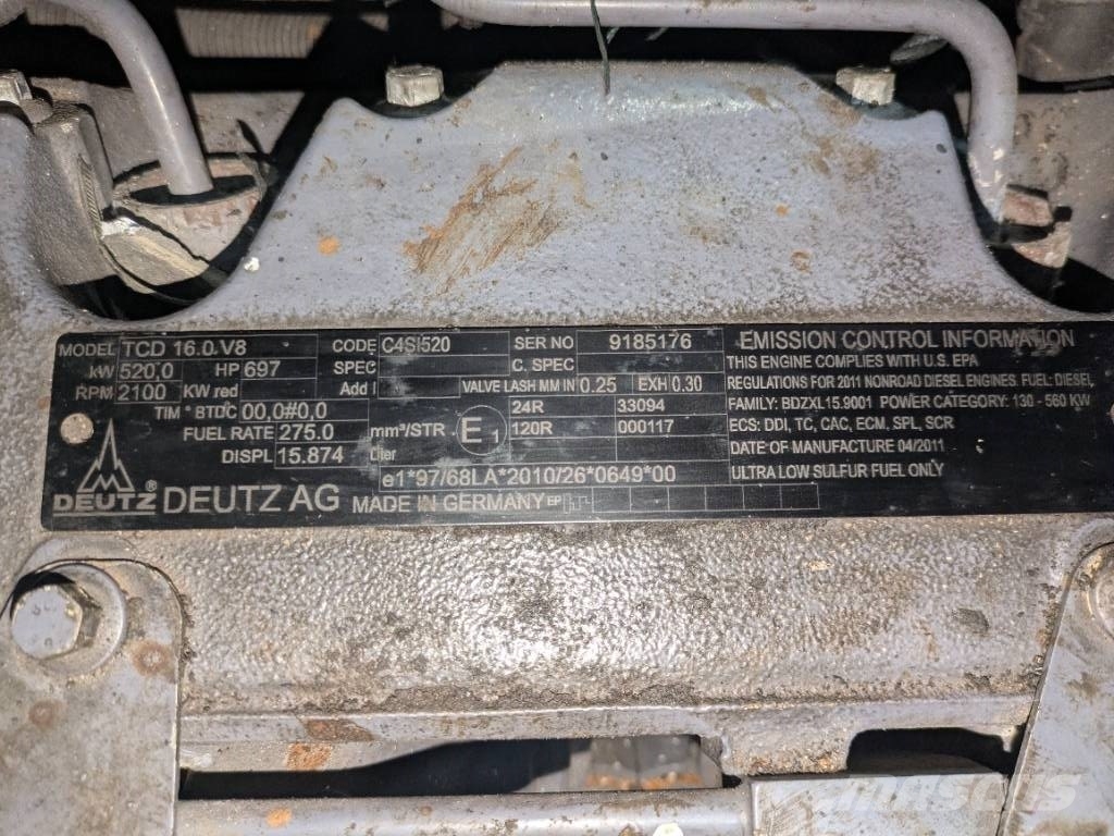 Deutz TCD 16.0 V8 Motor محركات