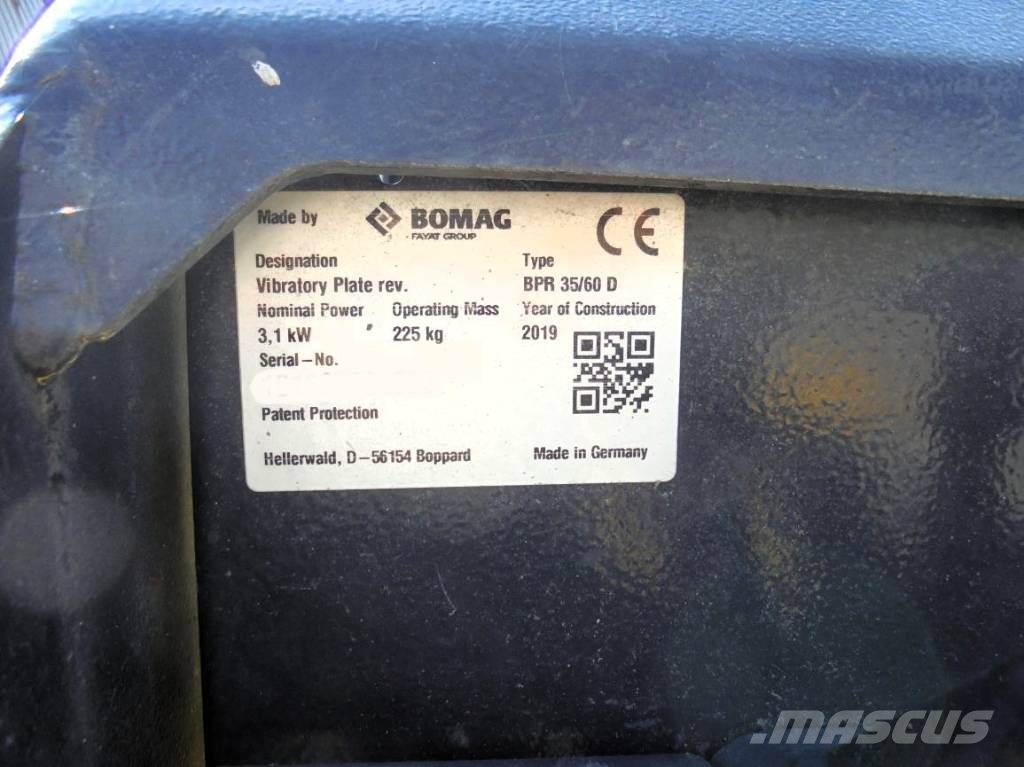 Bomag BPR 35/60 D دكاكات أفقية
