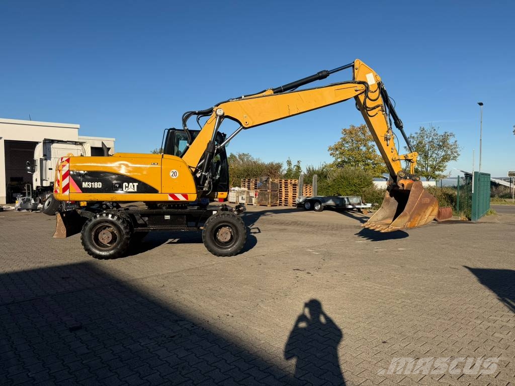 CAT M 318 D 18,3t*Klima*Löffel*Allrad*ReifenNeu*1.Hand Escavadeiras de rodas