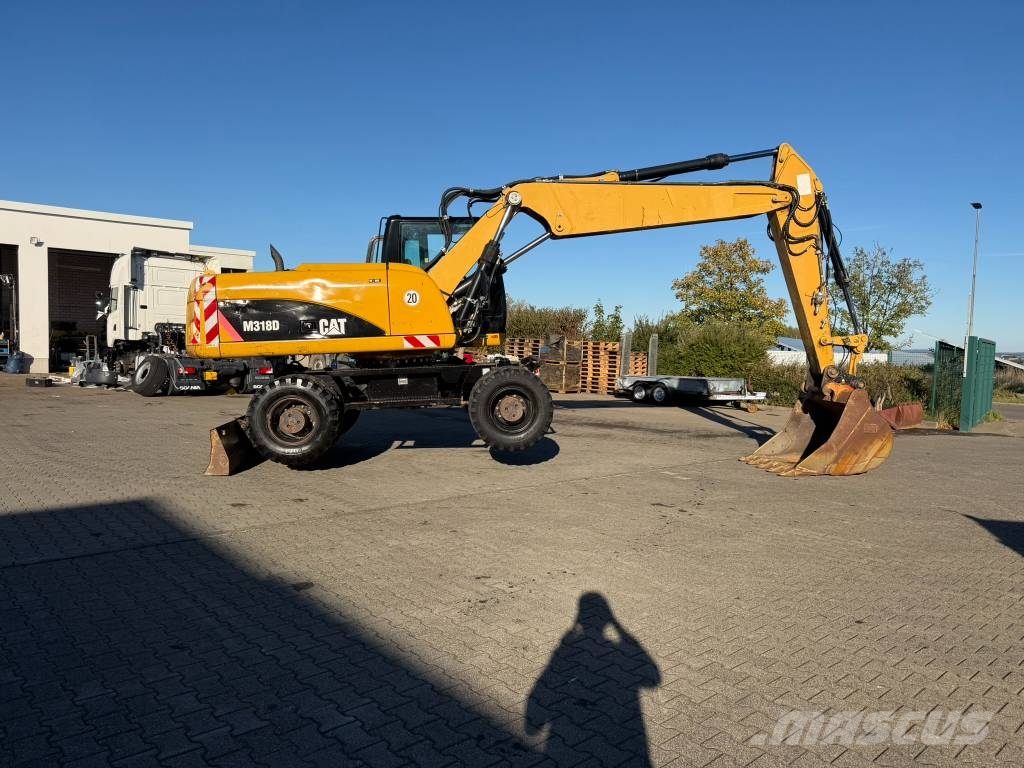 CAT M 318 D 18,3t*Klima*Löffel*Allrad*ReifenNeu*1.Hand Escavadeiras de rodas
