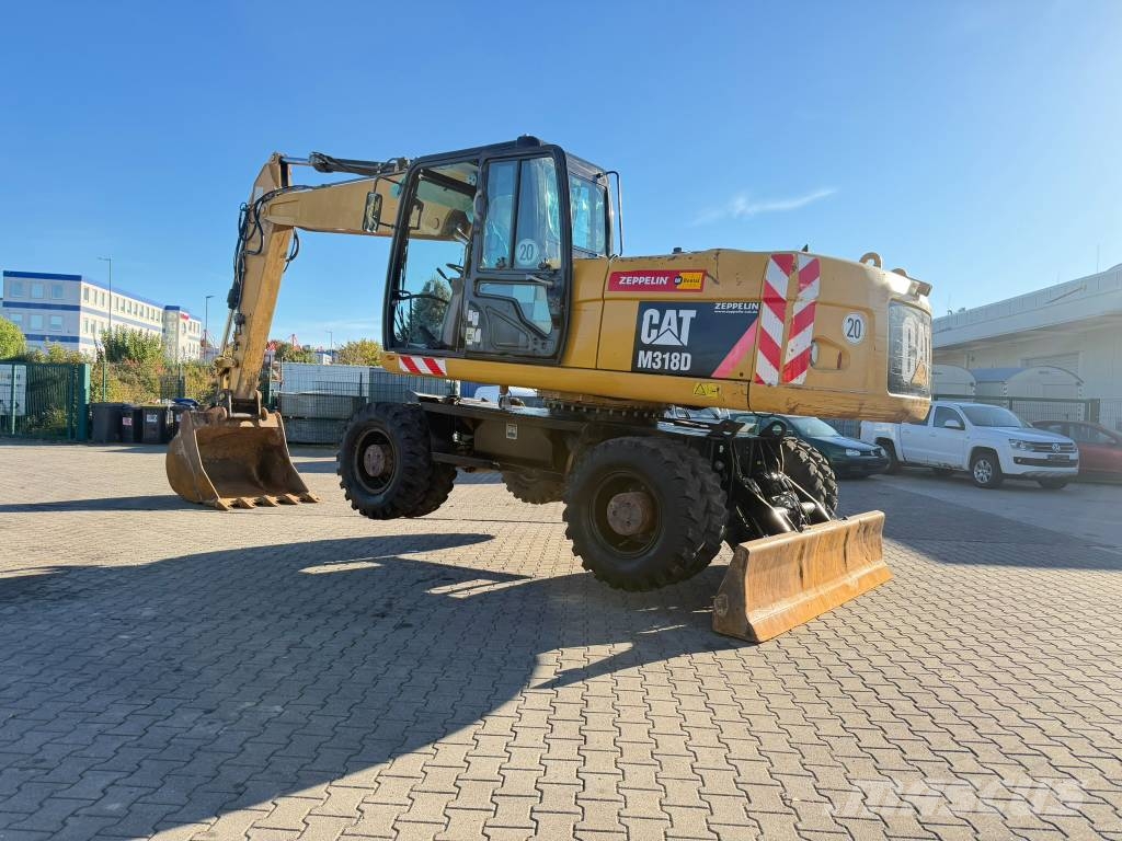 CAT M 318 D 18,3t*Klima*Löffel*Allrad*ReifenNeu*1.Hand Escavadeiras de rodas