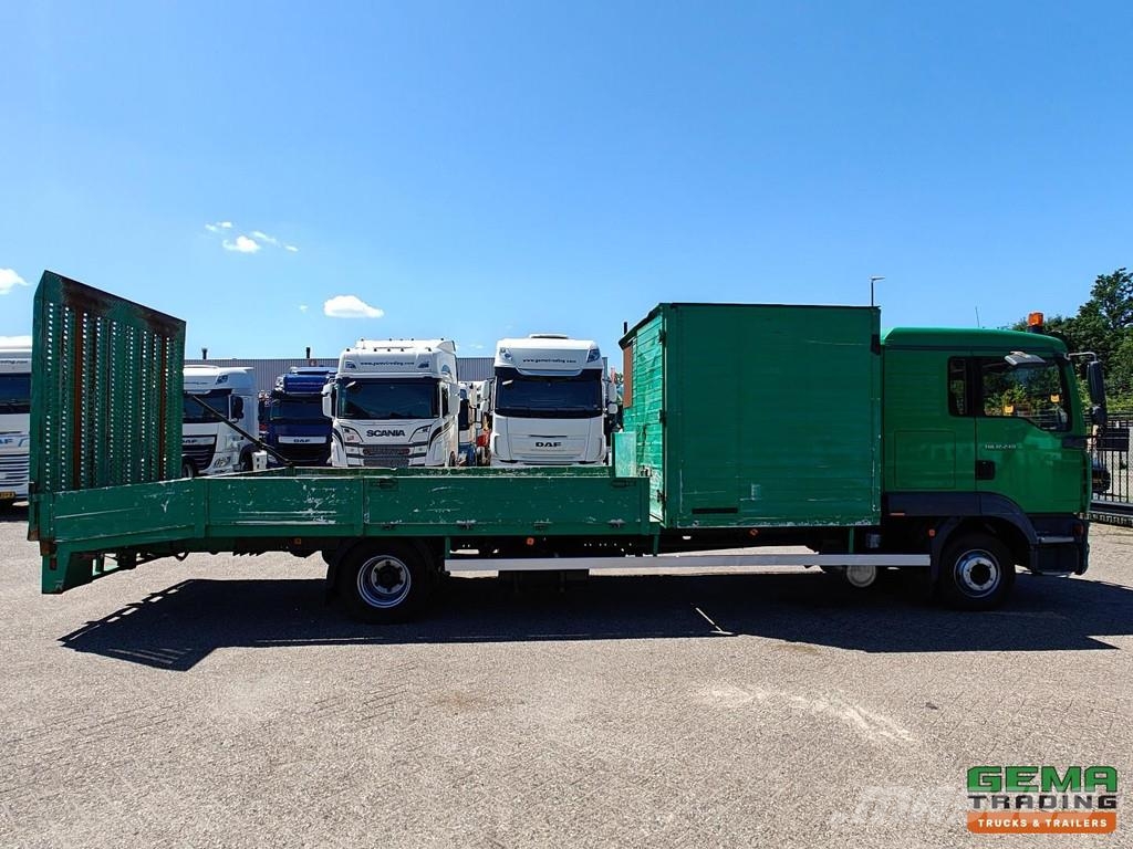 MAN TGL 12.240 4x2 Sleeper Cab Euro3 - 6 CIL - Open Lo شاحنات مسطحة/مفصلية الجوانب