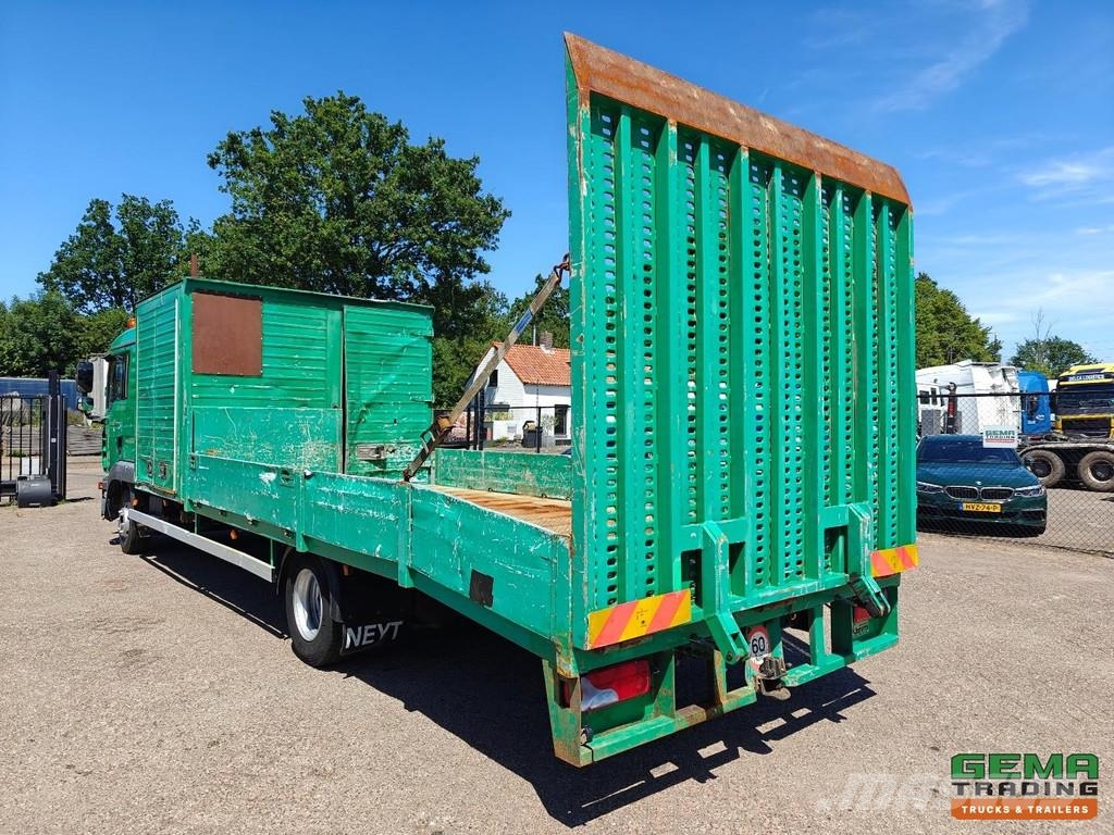 MAN TGL 12.240 4x2 Sleeper Cab Euro3 - 6 CIL - Open Lo شاحنات مسطحة/مفصلية الجوانب