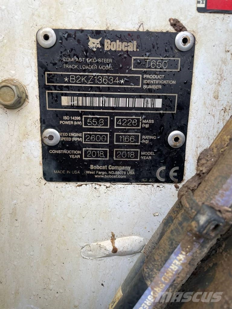Bobcat T 650 Liukuohjatut kuormaajat