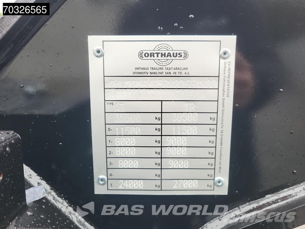 Orthaus Euro Slider 425 3 axles Mutli'45 Lift Axle Extenda Semirremolques portacontenedores