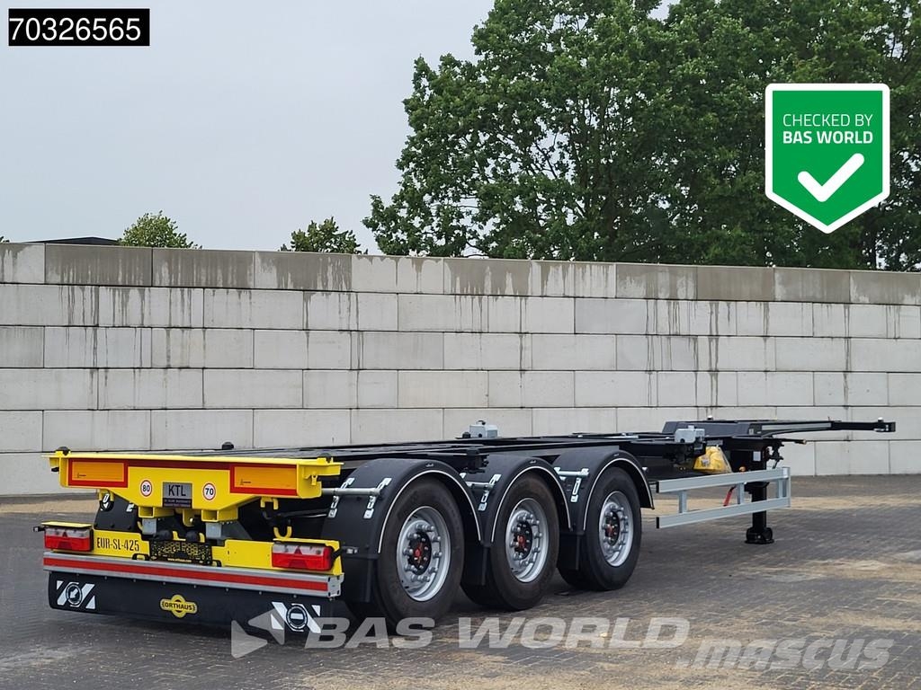 Orthaus Euro Slider 425 3 axles Mutli'45 Lift Axle Extenda Semirremolques portacontenedores