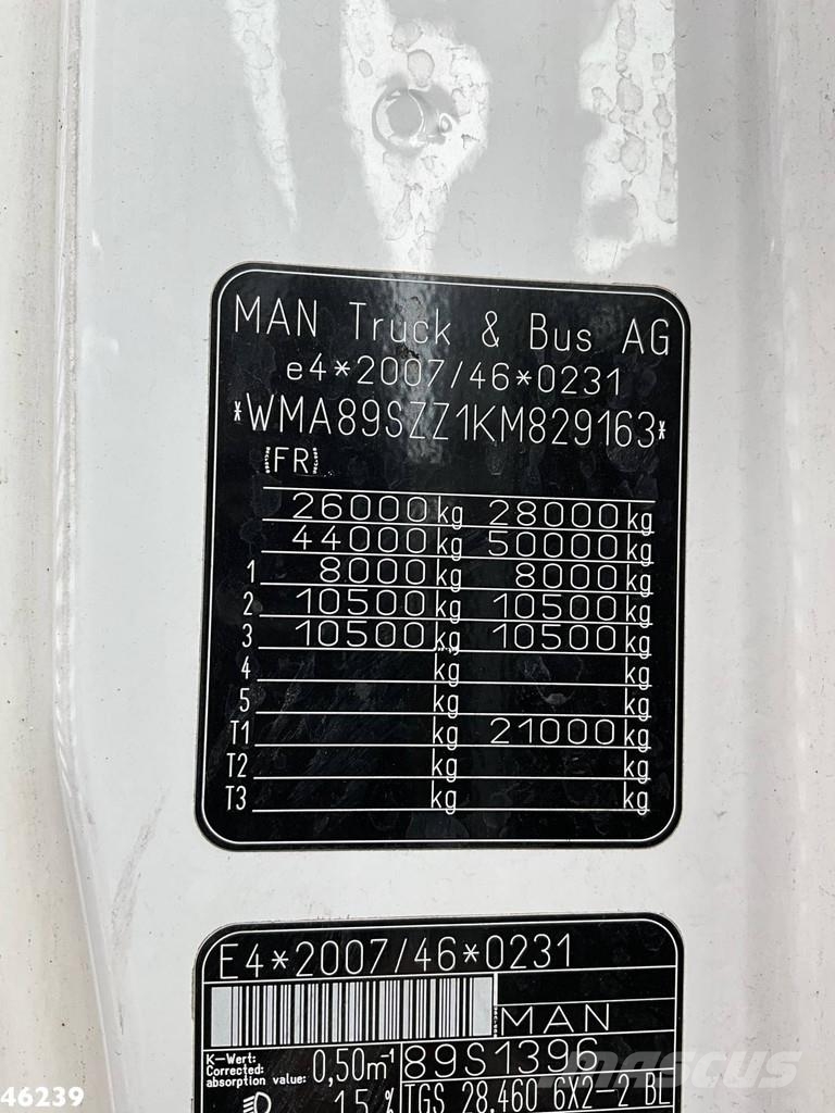 MAN TGS 28.460 Euro 6 Marrel 20 Ton haakarmsysteem شاحنات الرافعات الخطافية