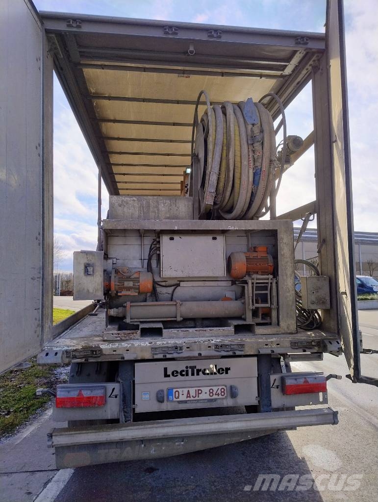 Lecitrailer Trailer halfautomatische isolatiemortel wormpomp Menginstallaties