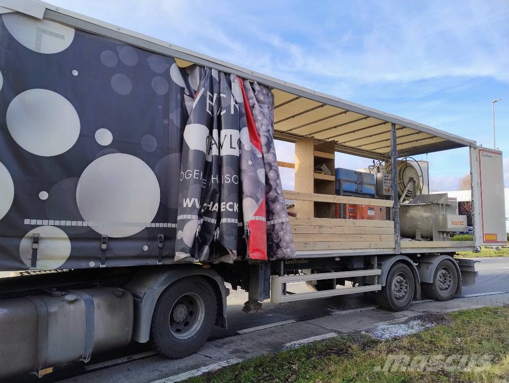 Lecitrailer Trailer halfautomatische isolatiemortel wormpomp Menginstallaties