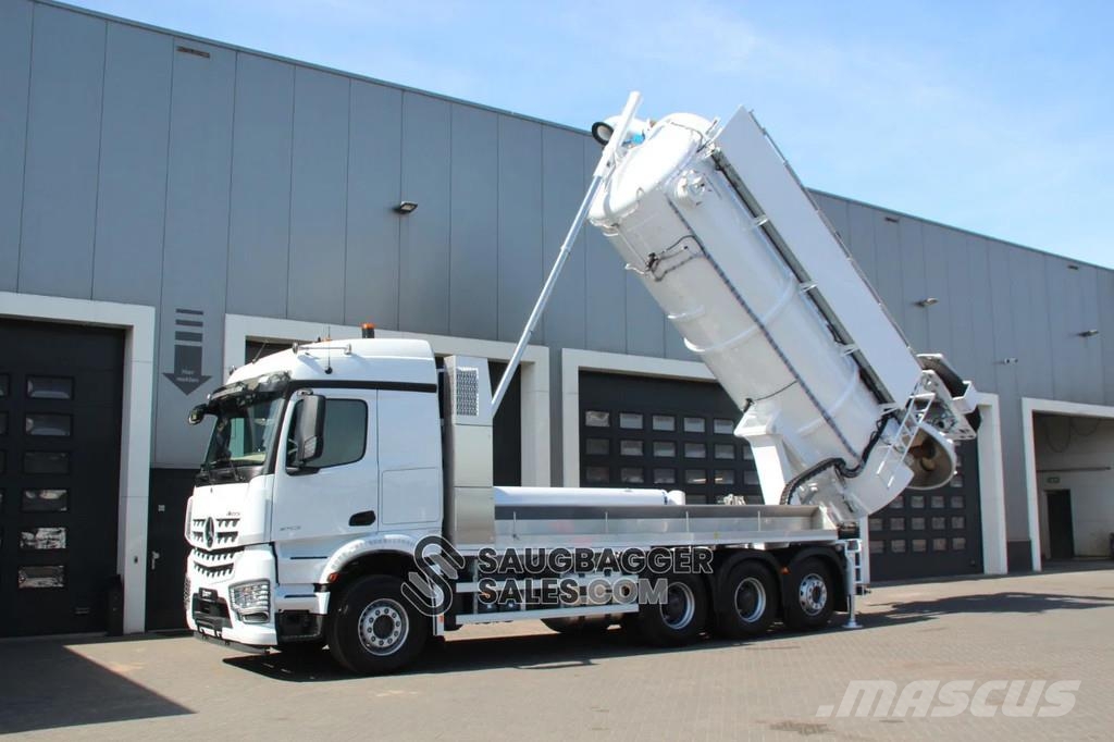 Mercedes-Benz Arocs 3753 AMPHITEC VORTEX 11000 Vacuum Machine - Camiones aspiradores/combi