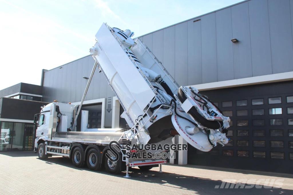 Mercedes-Benz Arocs 3753 AMPHITEC VORTEX 11000 Vacuum Machine - Camiones aspiradores/combi