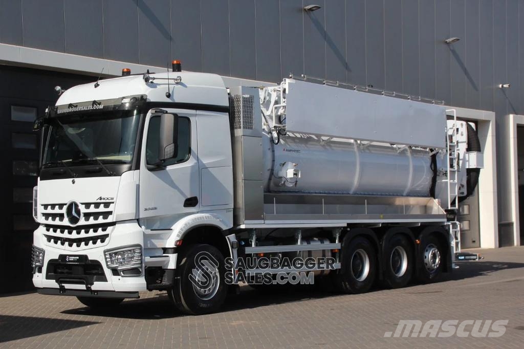 Mercedes-Benz Arocs 3753 AMPHITEC VORTEX 11000 Vacuum Machine - Camiones aspiradores/combi