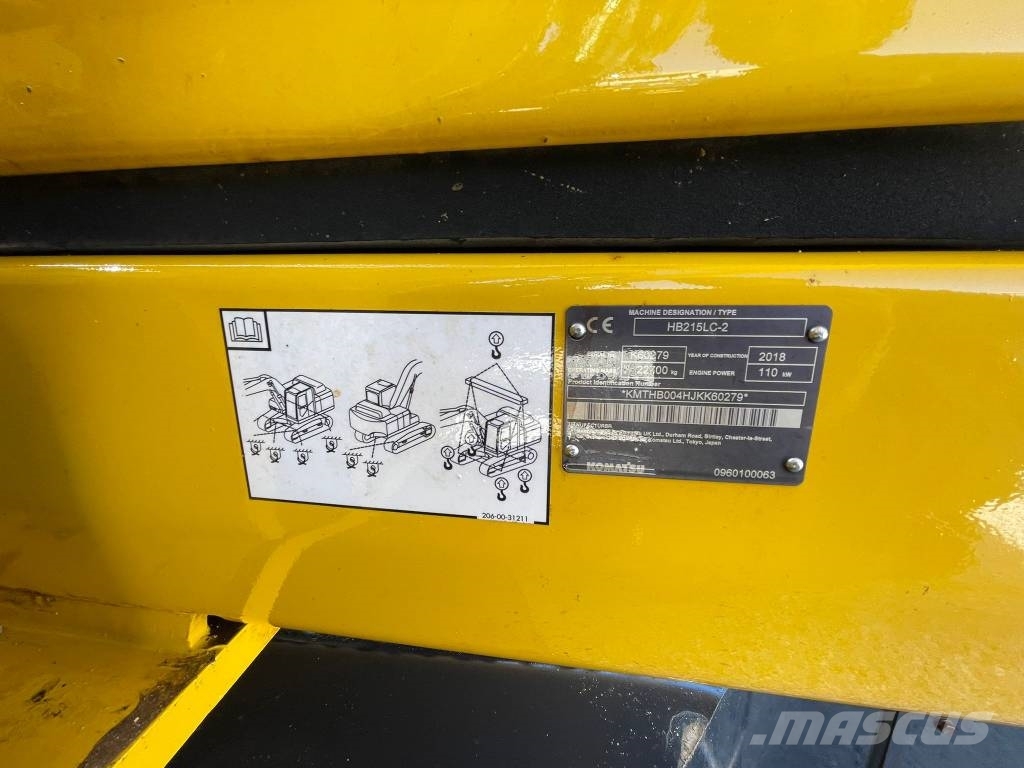 Komatsu HB215LC-2 Rupsgraafmachines