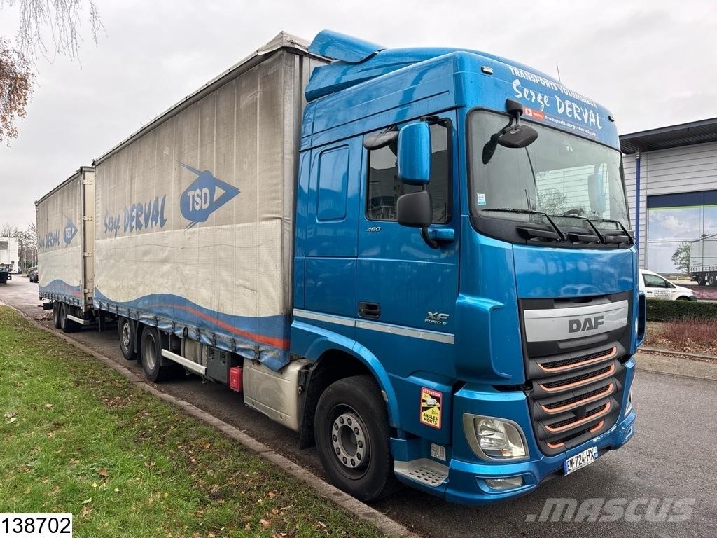 DAF XF 460 6x2, EURO 6, Combi, Standairco, 119 m3 Φορτηγά Καρότσα - Κουρτίνα