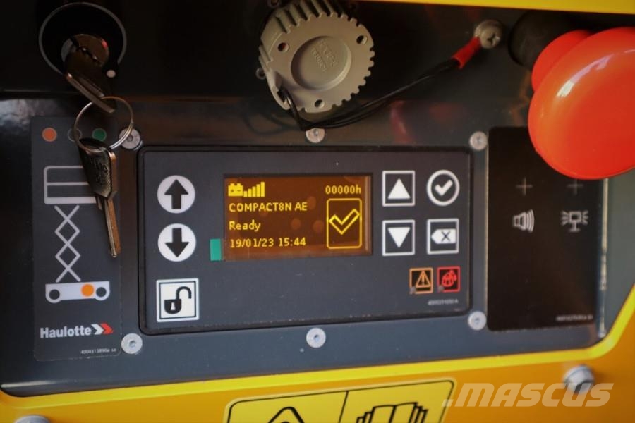 Haulotte Compact 8N Valid inspection, *Guarantee! 8m Workin Scissor lifts