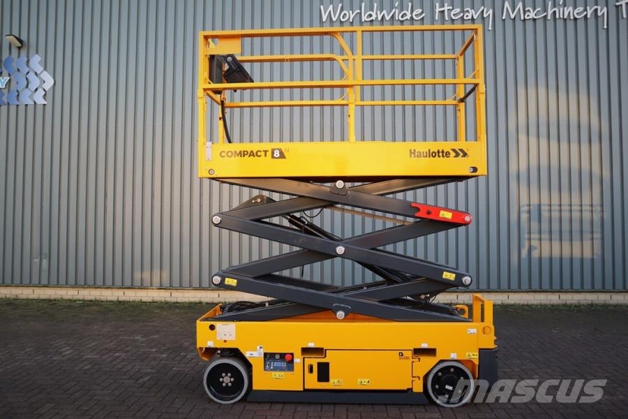 Haulotte Compact 8N Valid inspection, *Guarantee! 8m Workin Scissor lifts
