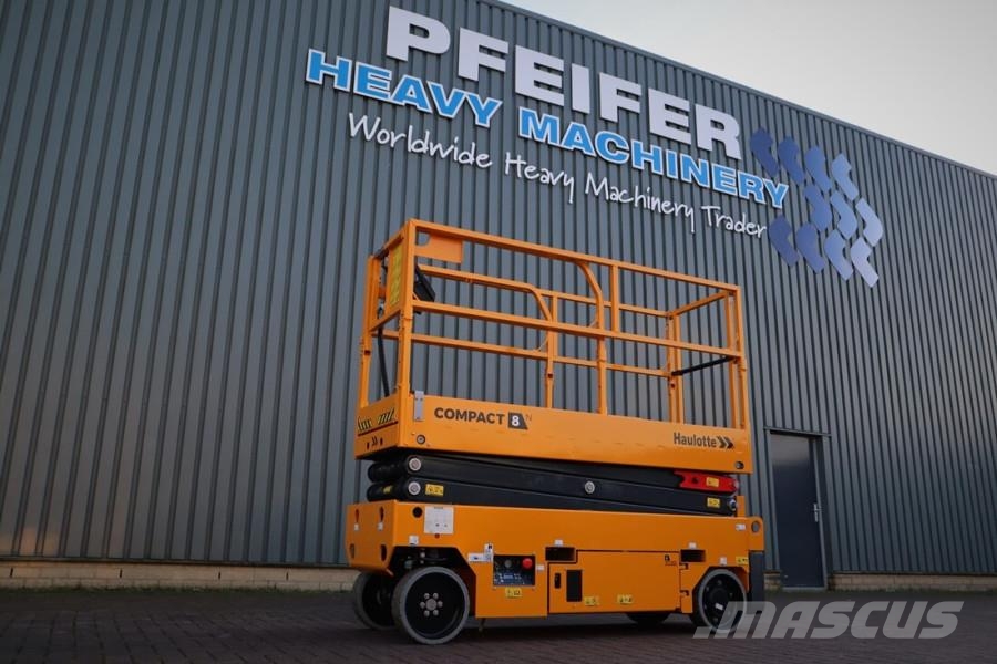 Haulotte Compact 8N Valid inspection, *Guarantee! 8m Workin Scissor lifts