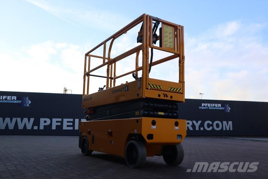 Haulotte Compact 8N Valid inspection, *Guarantee! 8m Workin Scissor lifts