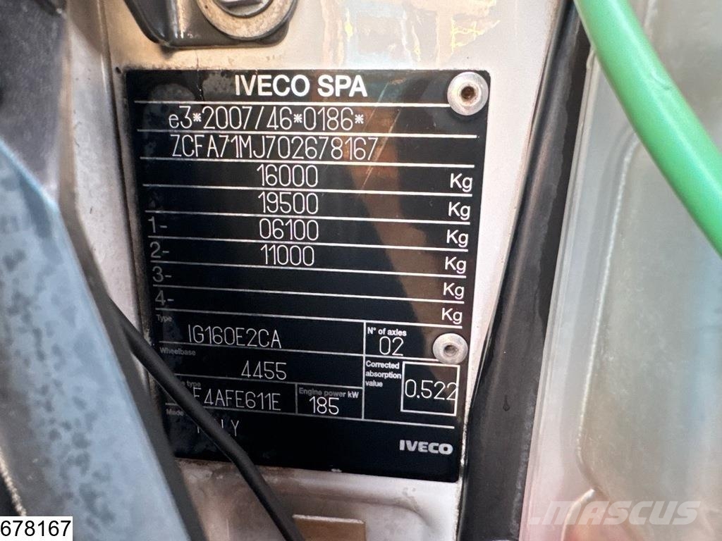 Iveco Eurocargo 160-250 EURO 6, Carrier Supra, Steel, Ma Koelwagens
