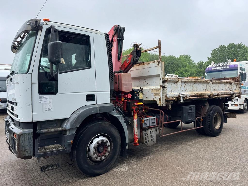 Iveco Eurotech **190E27-TIPPER + FASSI F110A.21** Savivarčių priekabų vilkikai