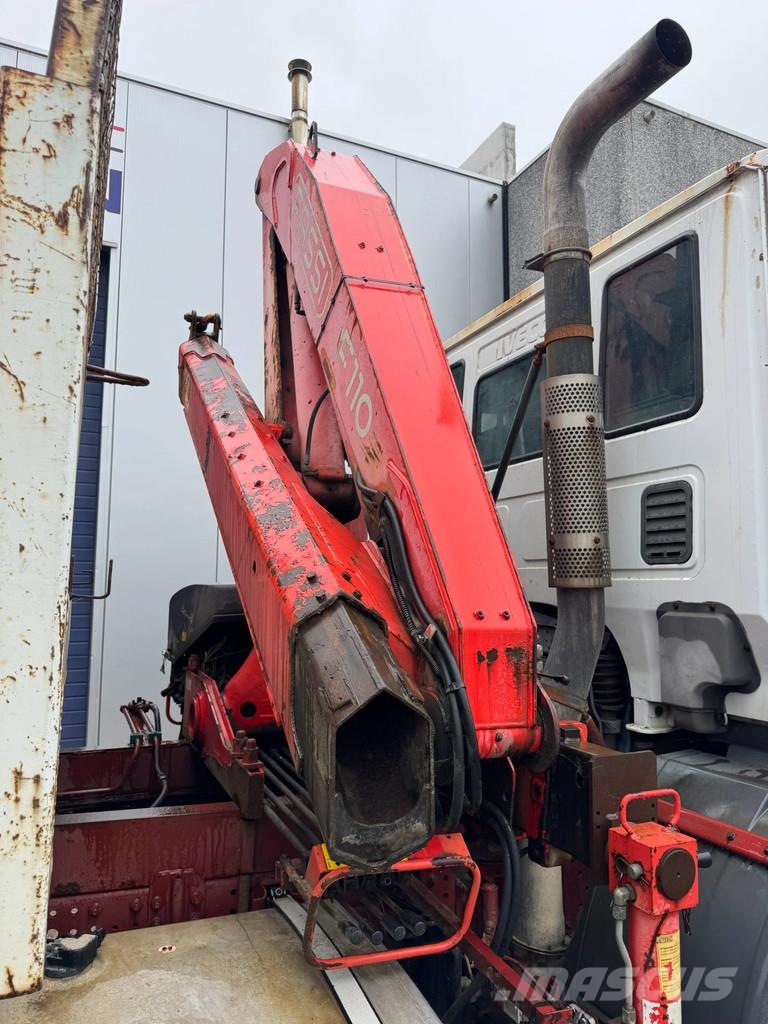 Iveco Eurotech **190E27-TIPPER + FASSI F110A.21** Savivarčių priekabų vilkikai